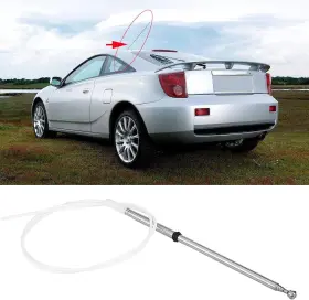 Qiilu 313030983923 Car Am Fm Radio Antenna Mast Replacement Power Am/fm For #3