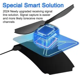 Qteancool 732262504254 Tv Antenna Digital For Smart Indoor Local Channels Sup #3