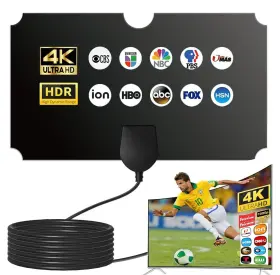Qteancool 732262504254 Tv Antenna Digital For Smart Indoor Local Channels Sup