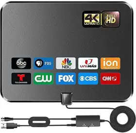 Ragnal 732404343772 2024 Upgraded Tv Antenna Indoor Digital 380 Miles Long Range Smart Antenn