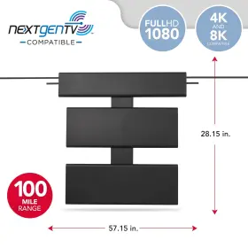 Rca 044476133190 Amplified Outdoor Or Attic Hd Antenna Multi-directional With 100- #2