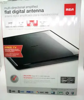 1650f Rca Flat Digital Multi-directional Amplified Antenna New