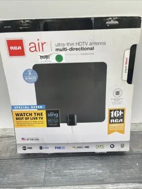 40-mile Rca Ant1100 Air Multi-directional Hdtv Antenna Range Ultra-th Inch 99