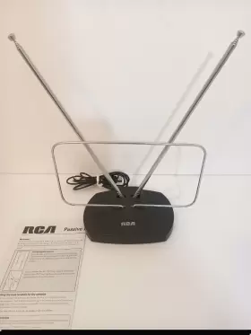 Ant119dr Rca Ant112f Passive Indoor Tv Antenna Black With Manual #3