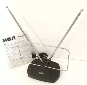 Ant119dr Rca Ant112f Passive Indoor Tv Antenna Black With Manual