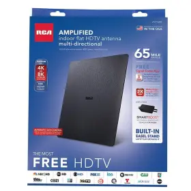 Ant1660e Rca Indoor Hdtv Digital Amplified Flat Antenna 1 Pk - Total Qty Each Pack