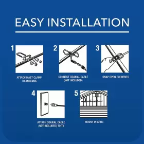 Ant751e Rca Tv Antenna - Outdoor Yagi Satellite Hd #2