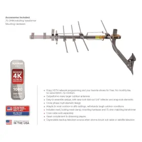Ant753z Rca Tv Antenna - Outdoor Yagi Satellite Hd With Over 70 Mile Range #3