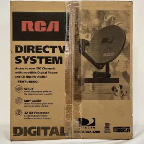 Ds2122rd Rca Directv System Satellite Dish Antenna And Receiver With Remote Ds2122rd. New