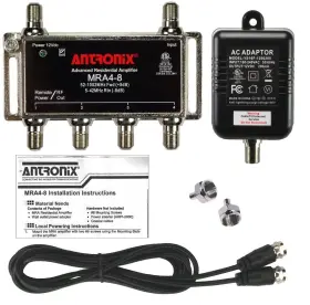 Reliable Cable Products 851815008251 4-port Tv/antenna/hdtv/internet Digital Signal Amplifier