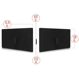 Rgtech 853420007025 Monarch 50 Black Flat Paper Thin Indoor Hdtv Antenna - Mile Range Multidir #3