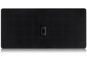 Rgtech 853420007025 Monarch 50 Black Flat Paper Thin Indoor Hdtv Antenna - Mile Range Multidir