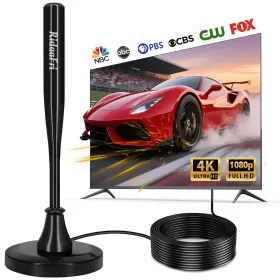 Ridaafri Rf-at-01 Tv Antenna For Smart Indoor Hd Digital With Strong Magnetic Base