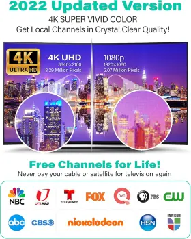Rover Ant 313090228200 Amplified Hd Digital Tv Antenna Long Miles Range - Support 4k 8k 1080p Fire S #2