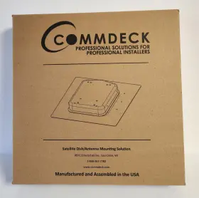 Rstc Enterprises Inc. 894346000004 Commdeck Satellite Dish / Antenna Mounting System Black Hides Cords New In Box