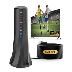 Rtkjeqq 799787571031 2025 Tv Antenna Indoor Long Range 1000 Miles Supports 4k 1080p Digital Anten