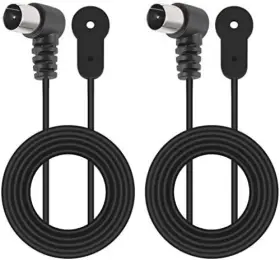 Sdc 701715454842 Fm Antenna 2 Pcs 75 Ohm With F Type Male Coaxial For Home Stereo Radio Receiver