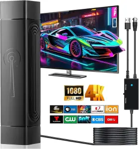 Sharpie 762744948825 Tv Antenna Indoor For Smart Long Range Reception And All