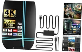 Hd007 Shenzhen Bijiate Electronics Co. Ltd 2024 New Amplified Hd Digital Tv Antenna Long 620 Miles Range For Smart Black