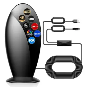 Staygold 765026849629 2024 Signal Enhance Tv Antenna Indoor With 600 Miles Range Supports 1080p 4k