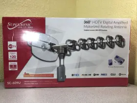 Sc-609 Supersonic 360degree Hdtv Digital Amplified Tv Motorized Rotating Antenna
