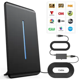 Thcritter 763567514525 2024 Tv Antenna For Smart And All Older Indoor Outdoor Up 900 Miles Range