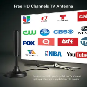 The Perfect Part 698596305595 Tv Antenna 2023 Newest Hdtv Indoor Digital 300 Miles Range With A #3