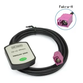 Treadalt-tec 710946490338 Vehicle Car Waterproof Active Gps Navigation Antenna With Fakra H Pink #2