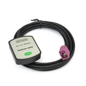Treadalt-tec 710946490338 Vehicle Car Waterproof Active Gps Navigation Antenna With Fakra H Pink