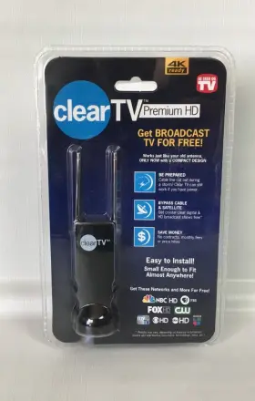 Tristar Products Inc. 711181101324 Clear Tv Premium Mini 4k Ultra Hd Antenna Free Broadcasting As Seen New