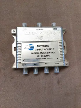 35-tr34ms Trunkline Digital 4-way Multi-switch For Satellite Dish And Tv Antenna