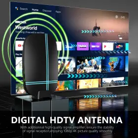 Tryetas 757158441673 2024 New Amplified Hd Digital Tv Antenna Long 620 Miles Range For Smart Telev #3