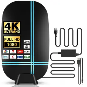 Tryetas 757158441673 2024 New Amplified Hd Digital Tv Antenna Long 620 Miles Range For Smart Telev