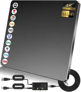 006-lc Ts-ant Antena De Tv Digital Hd 4k 900 Millas Para Interiores Y Exteriores Mejorada 2024