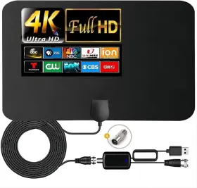 Typowani 445008587567 Hdtv Indoor Amplified Antenna For Smart Tv Support 480 Miles Range Hd New