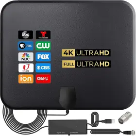 4k-rs60 U Must Have Amplified Hd Digital Tv Antenna Long 200 Miles Range - Support 4k 10