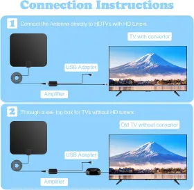 Ux300sb Urbanx 445001959927 Amplified Hd Digital Tv Antenna Long 250 Miles Range - Support 1080p #3