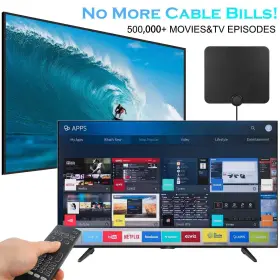 Urbanx 753861029351 Upgraded Amplified Hd Digital Tv Antenna Long 350 Miles Range - Support 4k 1 #2