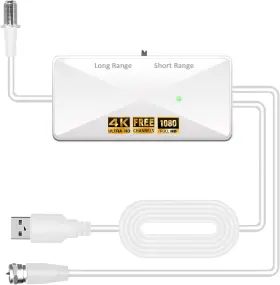 Us-ckx-001 Us-ckx 445050771747 Tv Antenna Amplifier Signal Booster 25db High Gain Powerful
