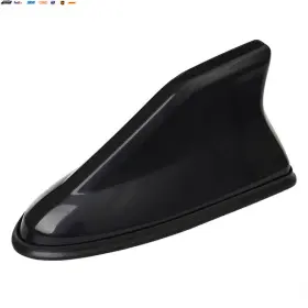 Usa-viralfinds 744110836226 16cm Universal Carbon Fiber Look Car Roof Top Mount Shark Fin Aerial Antenna