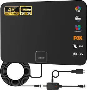 Vs-tx01 Vansky Indoor Hdtv Antenna Digital Amplified 1080p Vhf Uhf Television Local Channels