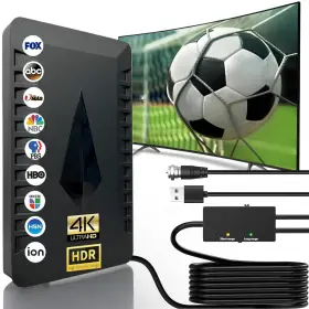Veaxetu 730177377543 2025 Upgraded Hd Tv Antenna 2300 Miles Range Indoor Outdoor Digital Ante