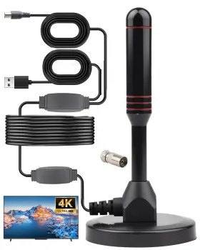 Vewiyt Antenna-1209 Tv Antenna Indoor For Smart Digital With 2 Amplifier Sign