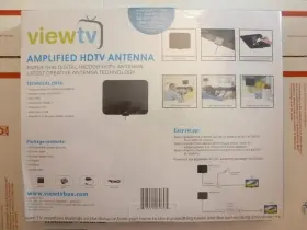 60-mile Viewtv 60mant New View Hd Tv Flat Hdtv Indoor Amplified Antenna With Amplifier #2