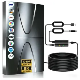 Vragey Sv0323 2026 Updated Tv Antenna 3600 Miles Range For Smart Indoor/outdoor