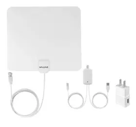 B075fmsz85 Waao Hdtv Digital Indoor Tv Antenna White 10 Ft Coax Cable Up To 50 Range