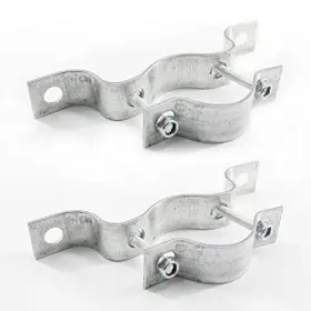 Wdwlbsm 739583657386 2 Pcs Wall Mount Antenna Mast Bracket 1-2/5 Inch To 2-1/10 Od Heavy Duty Antenn