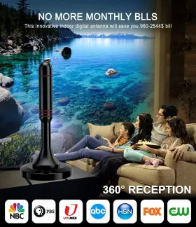 Weguard 613727929358 Tv Antenna Digital Indoor For Smart 360 Reception And 2023 Amp #2