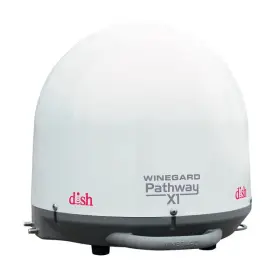 0112-1150 Winegard Pathway X1 Protable Satellite Antenna For Dish White Used