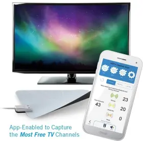 Th-3000 Winegard Flatwave Amped Pro Hdtv Indoor Antenna With Bluetooth Signal Black #2